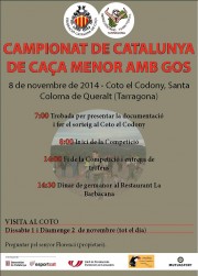 Campionat de Catalunya de Caça Menor amb Gos 2014