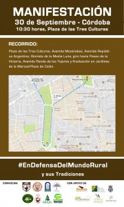 Manifestación #EnDefensaDelMundoRural y sus Tradiciones