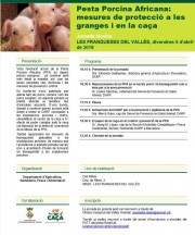 Pesta Porcina Africana: mesures de protecció a les granges i en la caça