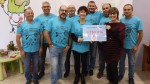 Entrega a AFANOC Lleida del xec amb els diners recaptats en la jornada solidària al Camp de Tir La Nora Alcoletge