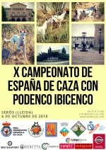 Serós albergará el próximo 6 de octubre el X Campeonato de España de Caza con Podenco Ibicenco