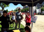 Els falconers de la Federació Catalana de Caça al seu stand de la Fira dels Somnis a la diada Posa´t la gorra Balaguer