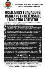 Recordeu: Aquest dissabte 1 d’octubre tots a la manifestació en defensa dels ocellaires de Catalunya